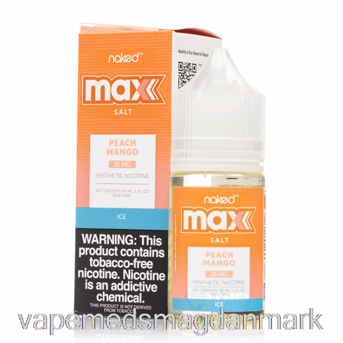 Vape Væske Er Fersken Mango - Nøgen Max Salt - 30ml 35mg